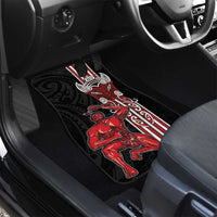 Toitu Te Reo Maori Toitu Te Whenua Toitu Te Tiriti Car Mats Maori Warrior New Zealand LT01 - Polynesian Pride