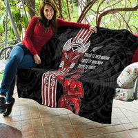 Toitu Te Reo Maori Toitu Te Whenua Toitu Te Tiriti Quilt Maori Warrior New Zealand LT01 - Polynesian Pride