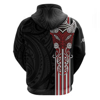 Toitu Te Reo Maori Toitu Te Whenua Toitu Te Tiriti Zip Hoodie Maori Warrior New Zealand LT01 - Polynesian Pride