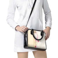 Beige Frangipani Sea Shell Shoulder Handbag Starfish Polynesian Pattern - Polynesian Pride