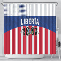 Liberia 1847 Shower Curtain Happy Independence Day