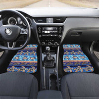 Hawaii Turtles Pattern Special Blue Car Mats - Polynesian Pride