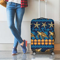 Hawaii Turtles Starfish Unique Pattern Luggage Cover - Polynesian Pride