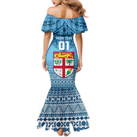 Custom Fiji Rugby Family Matching Mermaid Dress and Hawaiian Shirt Fijian Go 2023 World Cup LT01 - Polynesian Pride