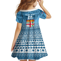 Custom Fiji Rugby Family Matching Off Shoulder Maxi Dress and Hawaiian Shirt Fijian Go 2023 World Cup LT01 - Polynesian Pride