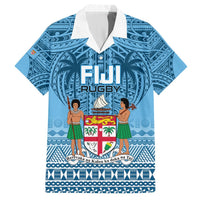 Custom Fiji Rugby Hawaiian Shirt Fijian Go 2023 World Cup LT01 Blue - Polynesian Pride