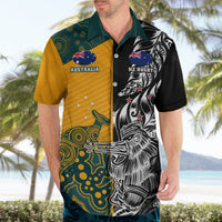 Custom New Zealand And Australia Rugby Hawaiian Shirt Wallabies Kiwi Silver Fern 2023 World Cup LT01 - Polynesian Pride
