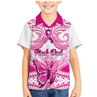 personalised-pink-out-family-matching-mermaid-dress-and-hawaiian-shirt-breast-cancer-awareness-polynesian-pattern-white-version