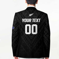 Custom Football New Zealand Blazer Aotearoa United Black Version LT01 - Polynesian Pride