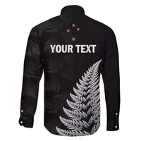 Personalised New Zealand 2025 Archery Family Matching Long Sleeve Bodycon Dress and Hawaiian Shirt Aotearoa Silver Arrows Black LT01 - Polynesian Pride