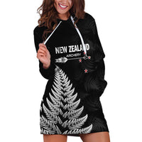 Personalised New Zealand 2025 Archery Hoodie Dress Aotearoa Silver Arrows Black