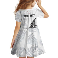 Personalised New Zealand 2025 Archery Family Matching Off Shoulder Short Dress and Hawaiian Shirt Aotearoa Silver Arrows White LT01 - Polynesian Pride