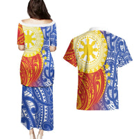 Philippines Couples Matching Puletasi and Hawaiian Shirt Pilipinas Polynesian Pattern LT01 - Polynesian Pride