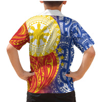 Philippines Family Matching Mermaid Dress and Hawaiian Shirt Pilipinas Polynesian Pattern