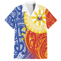 Philippines Family Matching Tank Maxi Dress and Hawaiian Shirt Pilipinas Polynesian Pattern