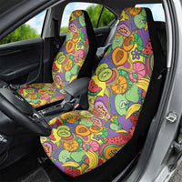 Hawaii Fruits Hippie Style Car Seat Cover Vibrant Colorful