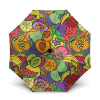 Hawaii Fruits Hippie Style Umbrella Vibrant Colorful
