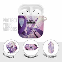 Polynesian Lupus Awareness AirPods Case Butterfly Hologram Lupus Warrior
