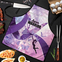 Polynesian Lupus Awareness Apron Butterfly Hologram Lupus Warrior