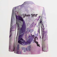 Personalized Polynesian Lupus Awareness Blazer Butterfly Hologram Lupus Warrior