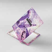 Polynesian Lupus Awareness Canvas Wall Art Butterfly Hologram Lupus Warrior