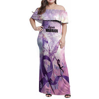 Personalized Polynesian Lupus Awareness Family Matching Off Shoulder Maxi Dress and Hawaiian Shirt Butterfly Hologram Lupus Warrior