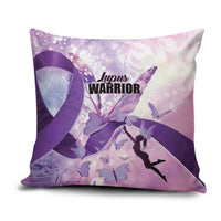 Polynesian Lupus Awareness Pillow Cover Butterfly Hologram Lupus Warrior
