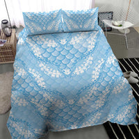Baby Blue Mermaid Puakenikeni Maile Lei Bedding Set