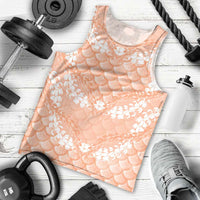 Apricot Mermaid Puakenikeni Maile Lei Men Tank Top
