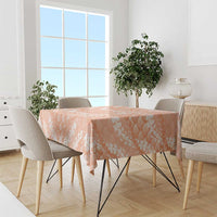 Apricot Mermaid Puakenikeni Maile Lei Tablecloth