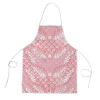 Soft Pink Mermaid Puakenikeni Maile Lei Apron