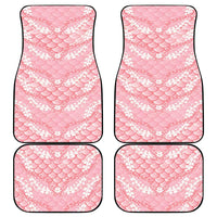 Soft Pink Mermaid Puakenikeni Maile Lei Car Mats