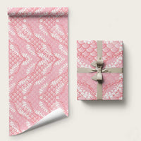 Soft Pink Mermaid Puakenikeni Maile Lei Wrapping Paper