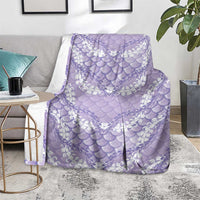 Lilac Mermaid Puakenikeni Maile Lei Blanket
