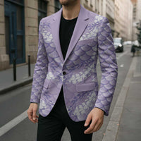 Lilac Mermaid Puakenikeni Maile Lei Blazer