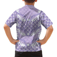 Lilac Mermaid Puakenikeni Maile Lei Family Matching Tank Maxi Dress and Hawaiian Shirt LT01 - Polynesian Pride