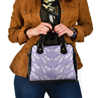 Lilac Mermaid Puakenikeni Maile Lei Shoulder Handbag