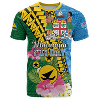 Personalised Malampa Fiji Day T Shirt Tropical Tapa Pattern