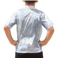 Samoa White Sunday Family Matching Mermaid Dress and Hawaiian Shirt Plumeria Floral LT01 - Polynesian Pride