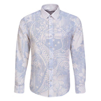 Samoa White Sunday Family Matching Puletasi and Hawaiian Shirt Plumeria Floral