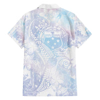 Samoa White Sunday Hawaiian Shirt Sweet Pastel Plumeria Floral LT01 - Polynesian Pride