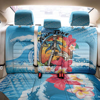 Personalized Aloha Hawaii Skeleton Surfing Back Car Seat Cover Tribal Shark Plumeria LT01 - Polynesian Pride