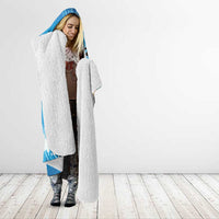 Personalized Aloha Hawaii Skeleton Surfing Hooded Blanket Tribal Shark Plumeria