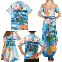 Personalized Hawaii Hula Girl Skeleton Dancing Family Matching Summer Maxi Dress and Hawaiian Shirt Hibiscus Tribal Shark LT01 - Polynesian Pride