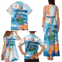 Personalized Hawaii Hula Girl Skeleton Dancing Family Matching Tank Maxi Dress and Hawaiian Shirt Hibiscus Tribal Shark LT01 - Polynesian Pride