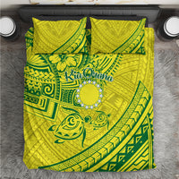 Kia Orana Cook Islands Bedding Set Turtle Yellow Green Polynesian Pattern LT01 Green - Polynesian Pride