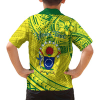 Kia Orana Cook Islands Family Matching Summer Maxi Dress and Hawaiian Shirt Turtle Yellow Green Polynesian Pattern LT01 - Polynesian Pride