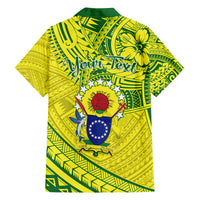 Kia Orana Cook Islands Family Matching Summer Maxi Dress and Hawaiian Shirt Turtle Yellow Green Polynesian Pattern LT01 - Polynesian Pride