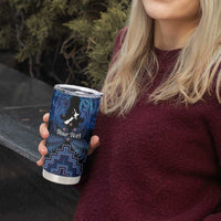 Personalised Aotearoa Matariki Tumbler Cup Blue Fern Maori Poutama