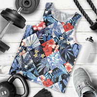 Hawaii Tropicana Blue Pattern Men Tank Top - Polynesian Pride